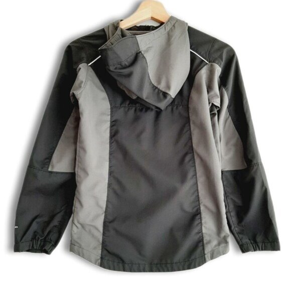 COLUMBIA | Omni-Shield Windbreaker Hoodie Jacket Kids Black & Gray Kids Youth M - Picture 7 of 15
